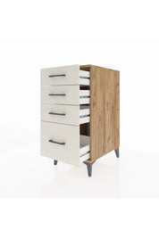 Kronos Komodin 4 Çekmeceli 44x59x96 Çam-Aytaşı