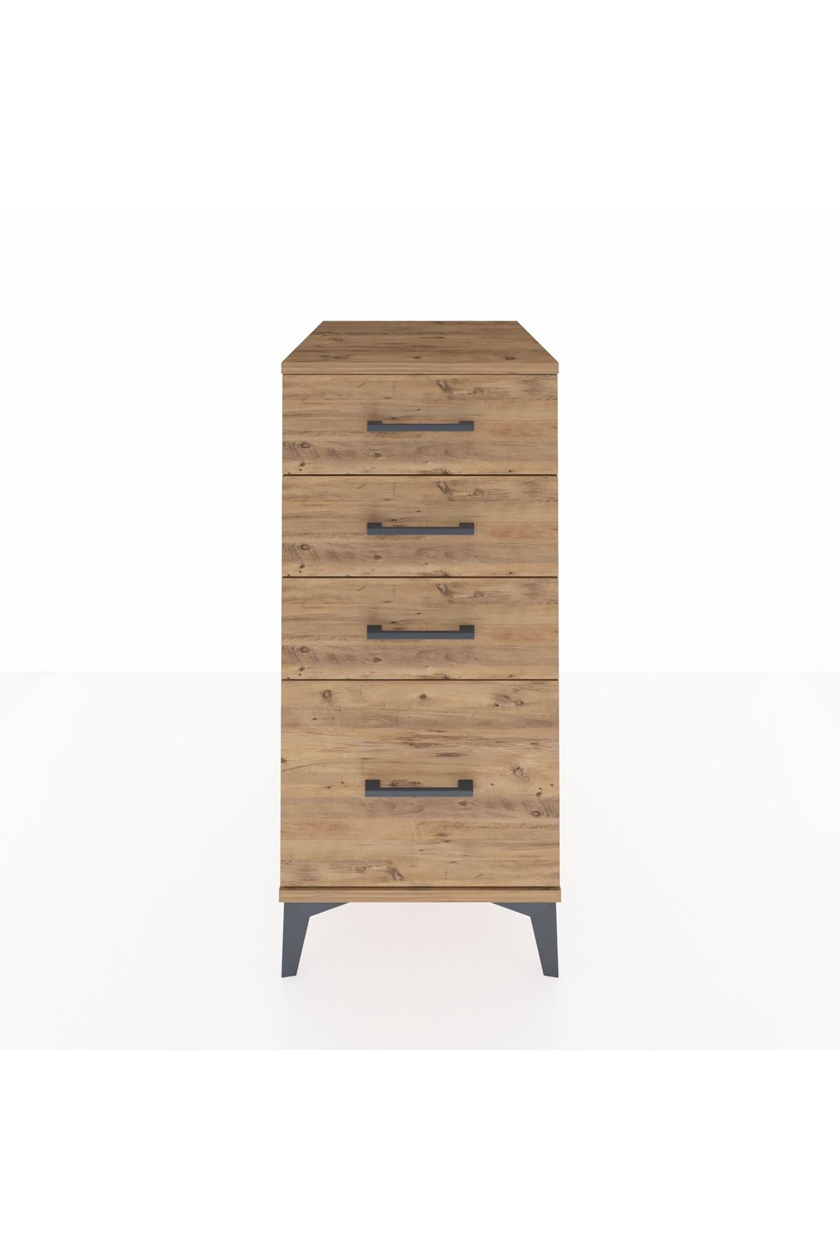 Kronos Komodin 4 Çekmeceli 44x59x96 Çam-Çam