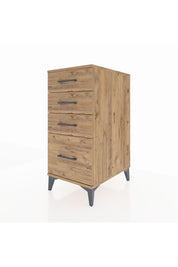 Kronos Komodin 4 Çekmeceli 44x59x96 Çam-Çam