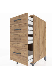 Kronos Komodin 4 Çekmeceli 44x59x96 Çam-Çam