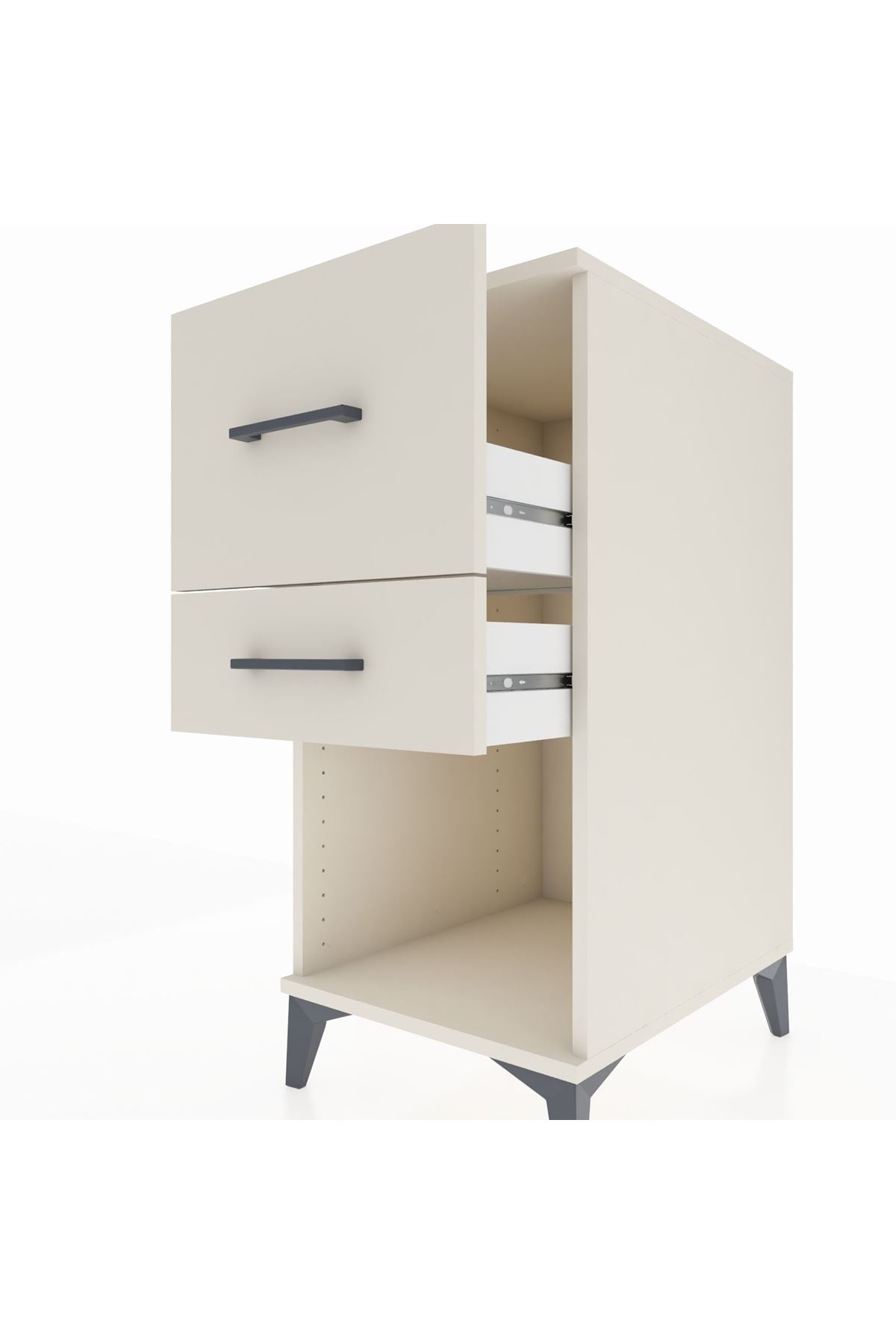 Kronos Komodin 2 Çekmeceli 44x59x96 Aytaşı-Aytaşı