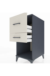 Kronos Komodin 2 Çekmeceli 44x59x96 Antrasit-Aytaşı