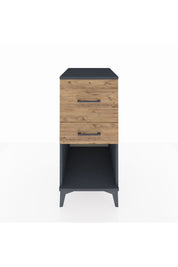 Kronos Komodin 2 Çekmeceli 44x59x96 Antrasit-Çam