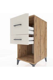 Kronos Komodin 2 Çekmeceli 44x59x96 Çam-Aytaşı
