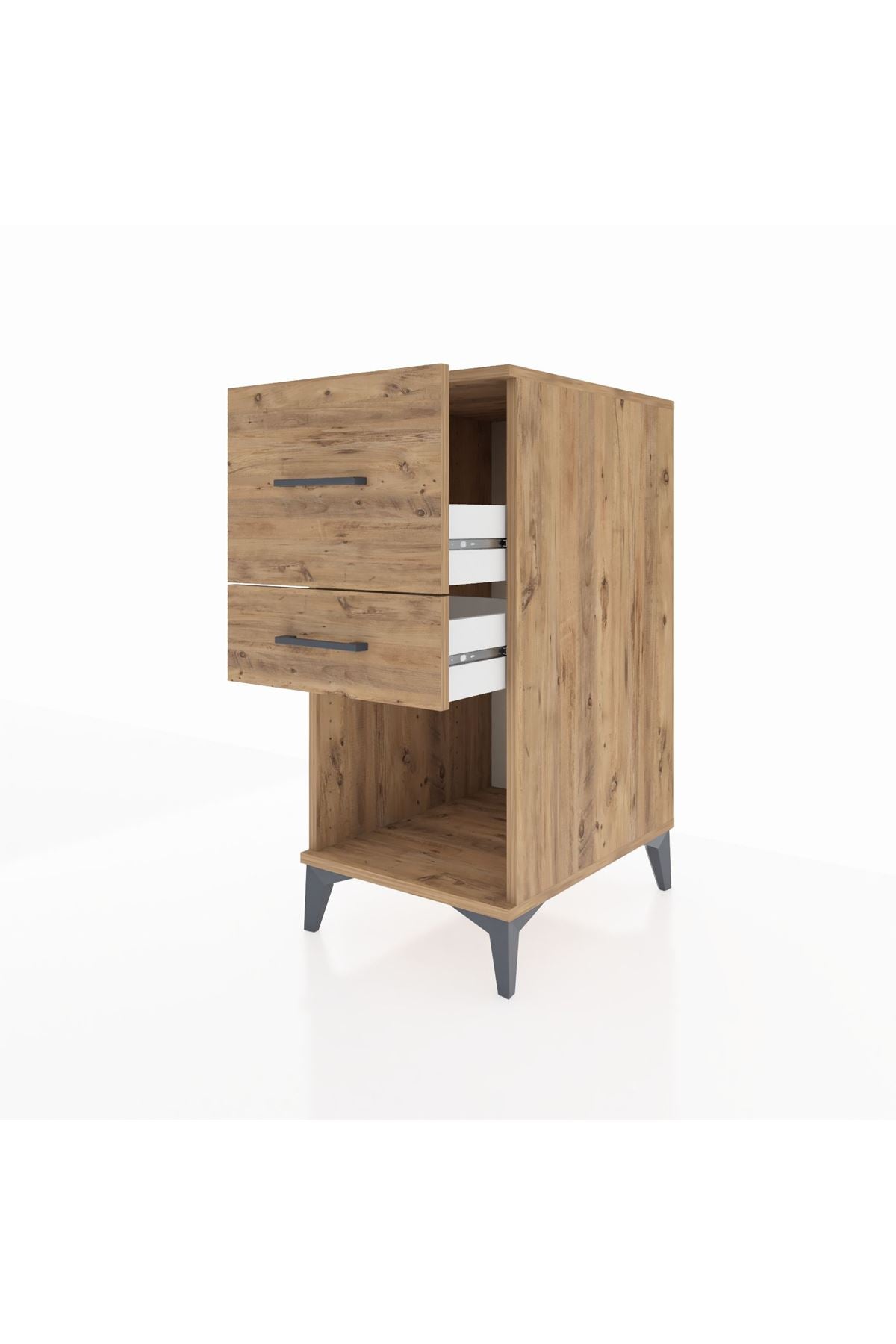 Kronos Komodin 2 Çekmeceli 44x59x96 Çam-Çam