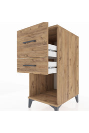 Kronos Komodin 2 Çekmeceli 44x59x96 Çam-Çam