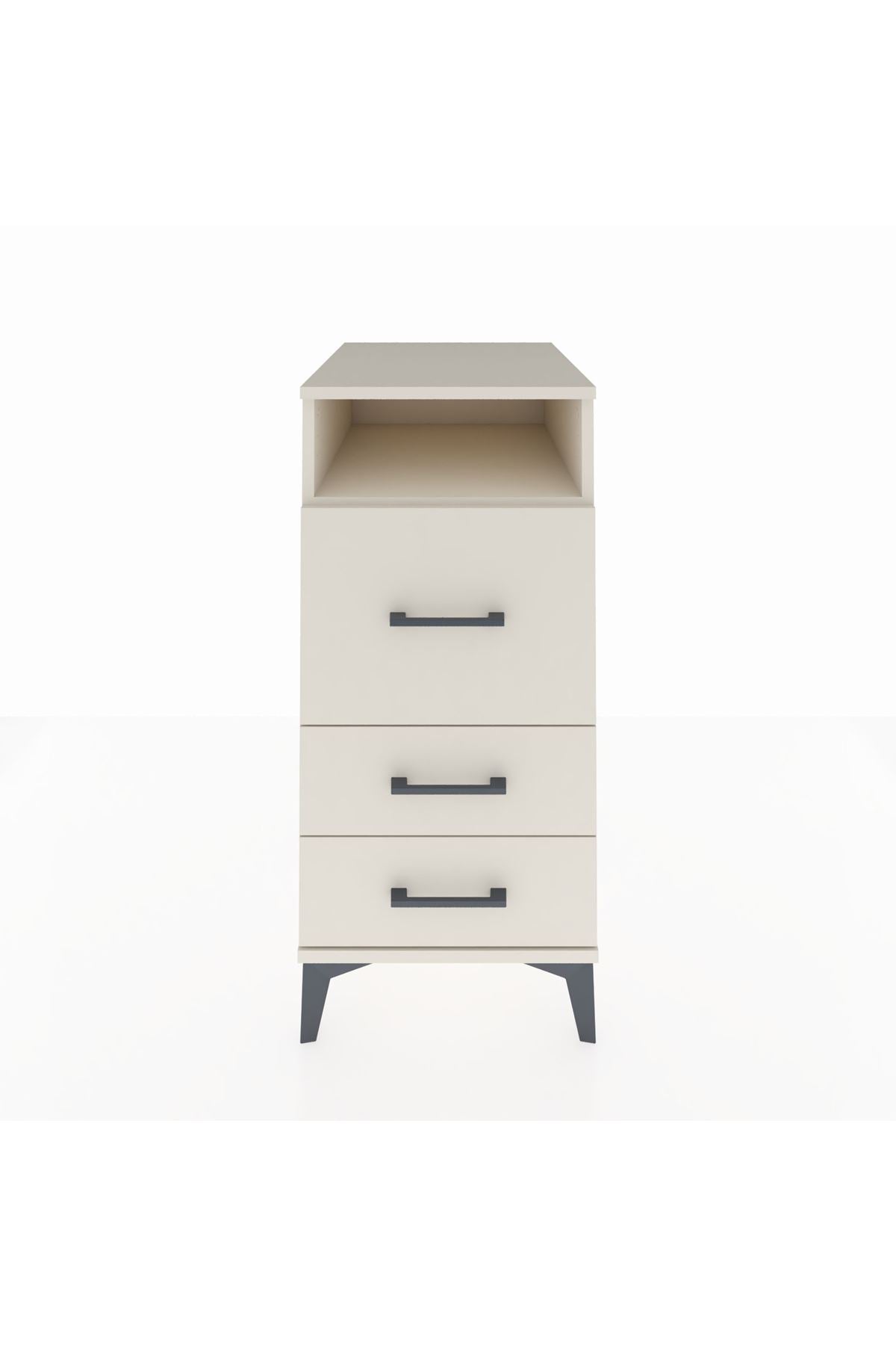 Kronos Komodin Tek Raflı 3 Çekmeceli 44x59x96 Aytaşı-Aytaşı