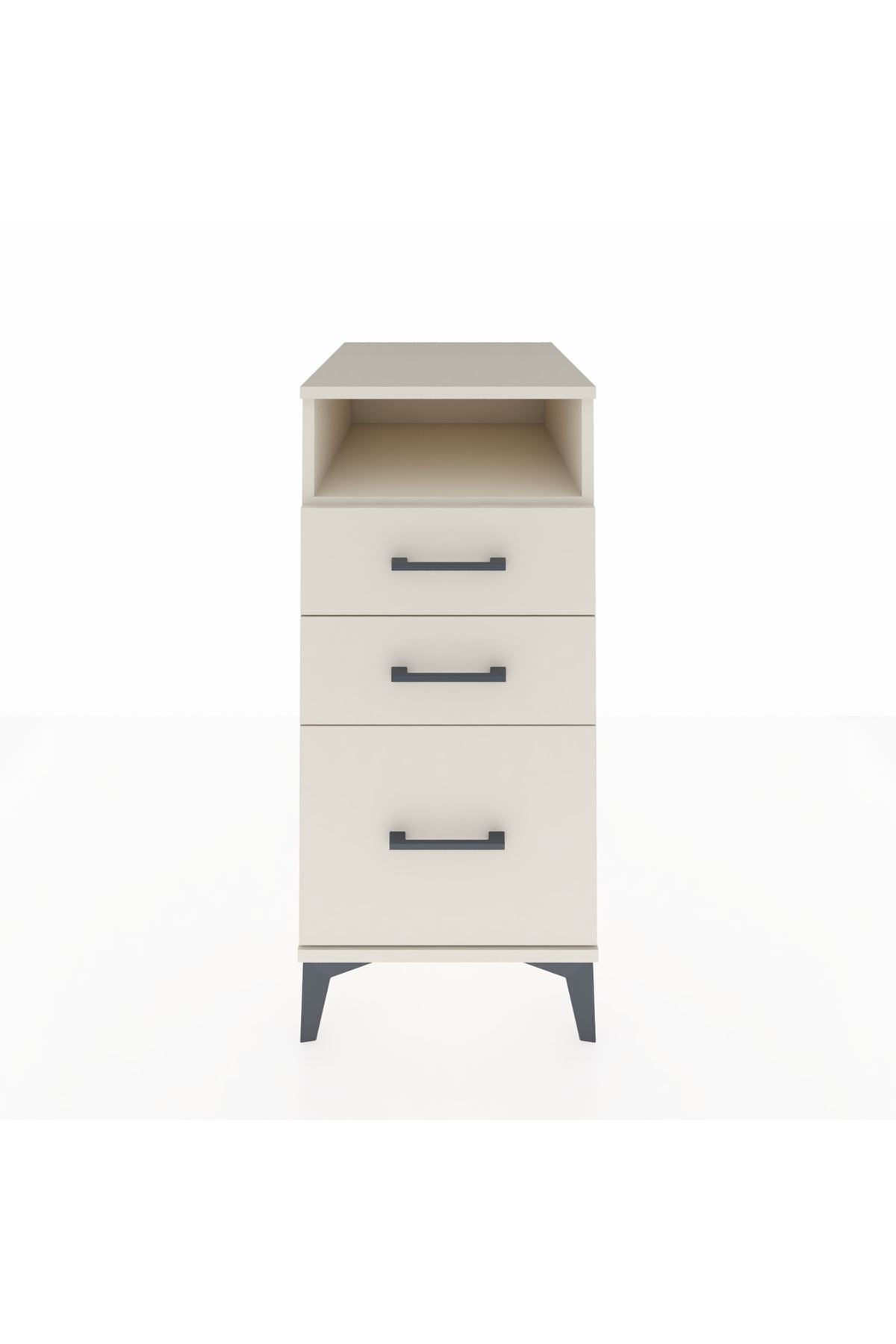 Kronos Komodin Tek Raflı 3 Çekmeceli 44x59x96 Aytaşı-Aytaşı
