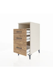 Kronos Komodin Tek Raflı 3 Çekmeceli 44x59x96 Aytaşı-Çam