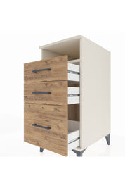 Kronos Komodin Tek Raflı 3 Çekmeceli 44x59x96 Aytaşı-Çam