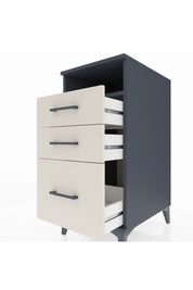 Kronos Komodin Tek Raflı 3 Çekmeceli 44x59x96 Antrasit-Aytaşı