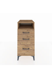 Kronos Komodin Tek Raflı 3 Çekmeceli 44x59x96 Çam-Çam