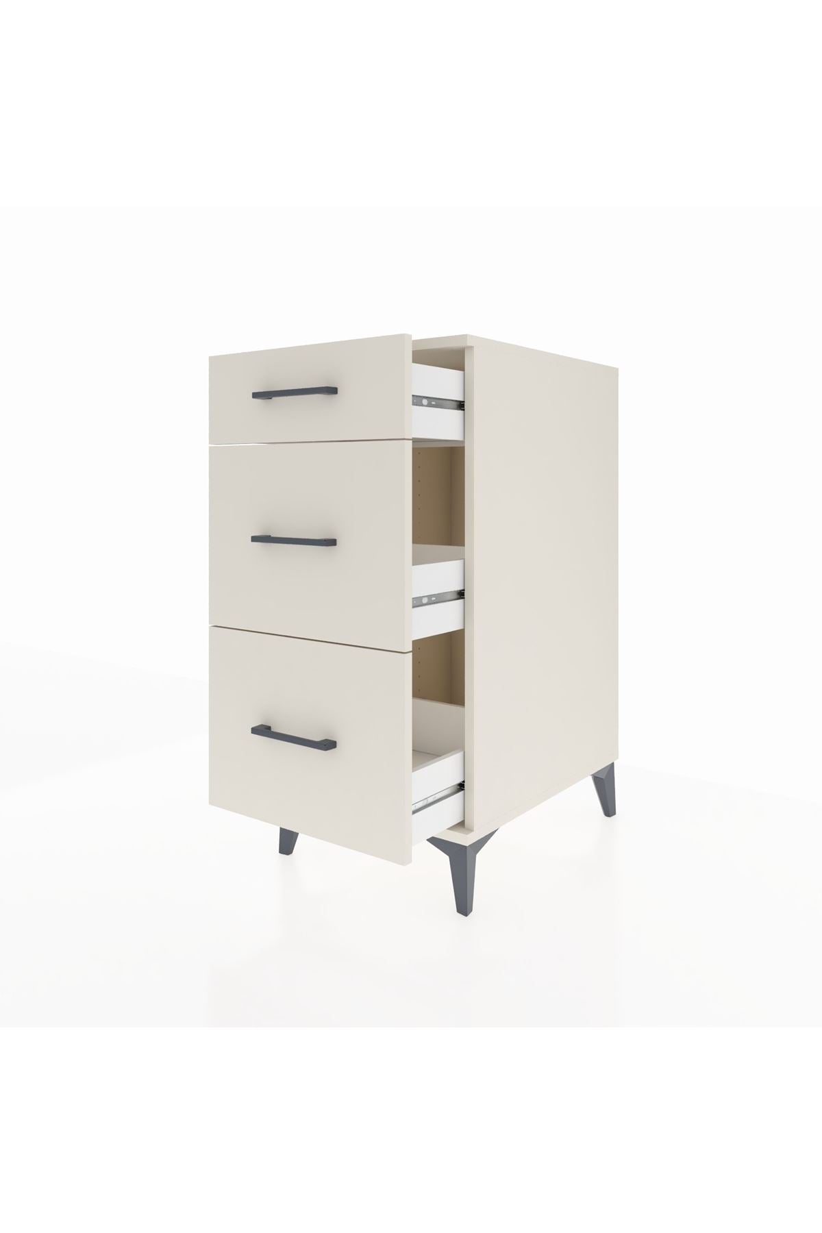 Kronos Komodin 3 Çekmeceli 44x59x96 Aytaşı-Aytaşı