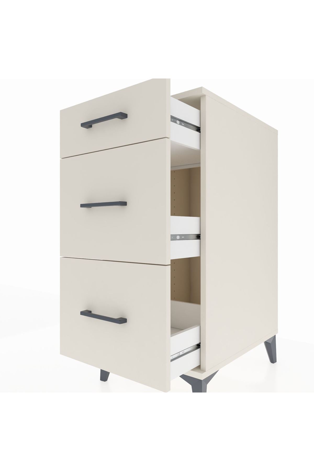 Kronos Komodin 3 Çekmeceli 44x59x96 Aytaşı-Aytaşı