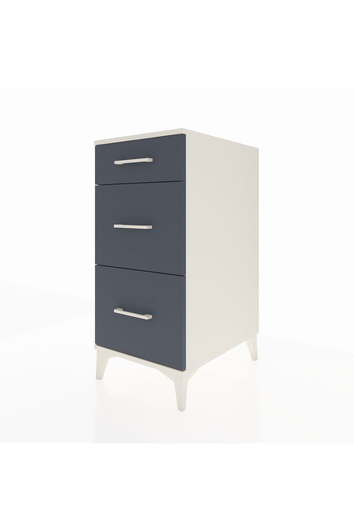 Kronos Komodin 3 Çekmeceli 44x59x96 Aytaşı-Antrasit