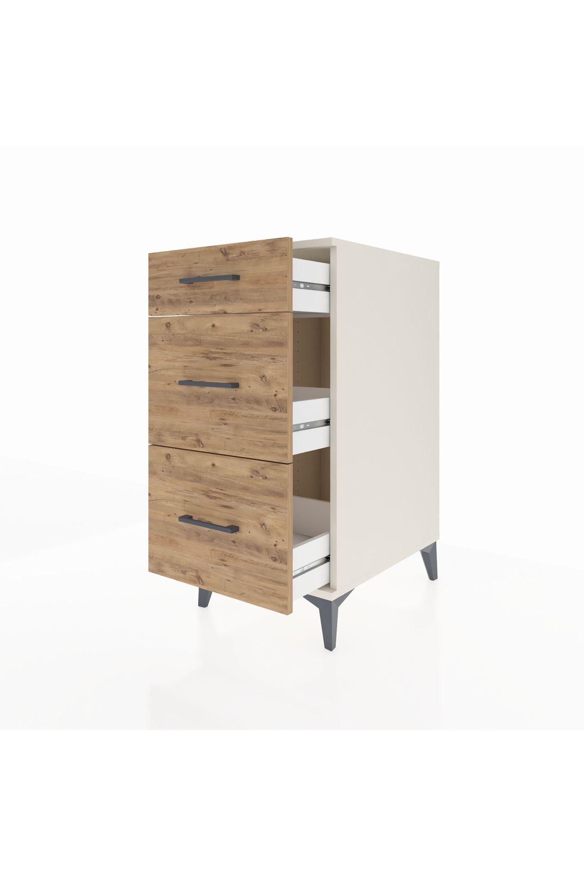 Kronos Komodin 3 Çekmeceli 44x59x96 Aytaşı-Çam