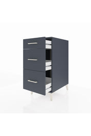 Kronos Komodin 3 Çekmeceli 44x59x96 Antrasit-Antrasit