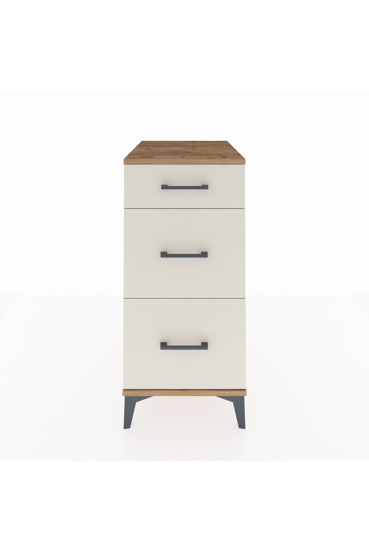 Kronos Komodin 3 Çekmeceli 44x59x96 Çam-Aytaşı