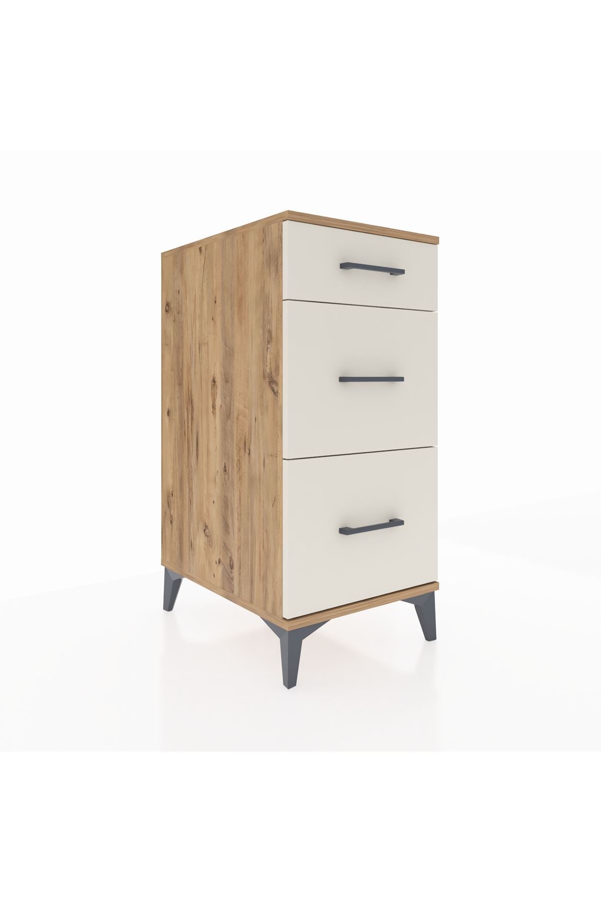 Kronos Komodin 3 Çekmeceli 44x59x96 Çam-Aytaşı