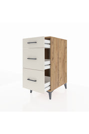 Kronos Komodin 3 Çekmeceli 44x59x96 Çam-Aytaşı