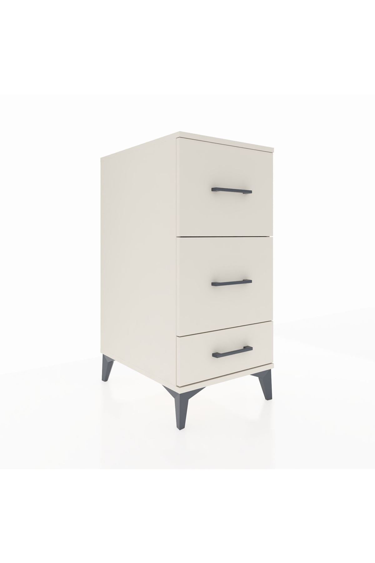 Kronos Komodin 3 Çekmeceli 44x59x96 Aytaşı-Aytaşı