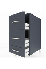 Kronos Komodin 3 Çekmeceli 44x59x96 Antrasit-Antrasit