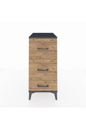 Kronos Komodin 3 Çekmeceli 44x59x96 Antrasit-Çam