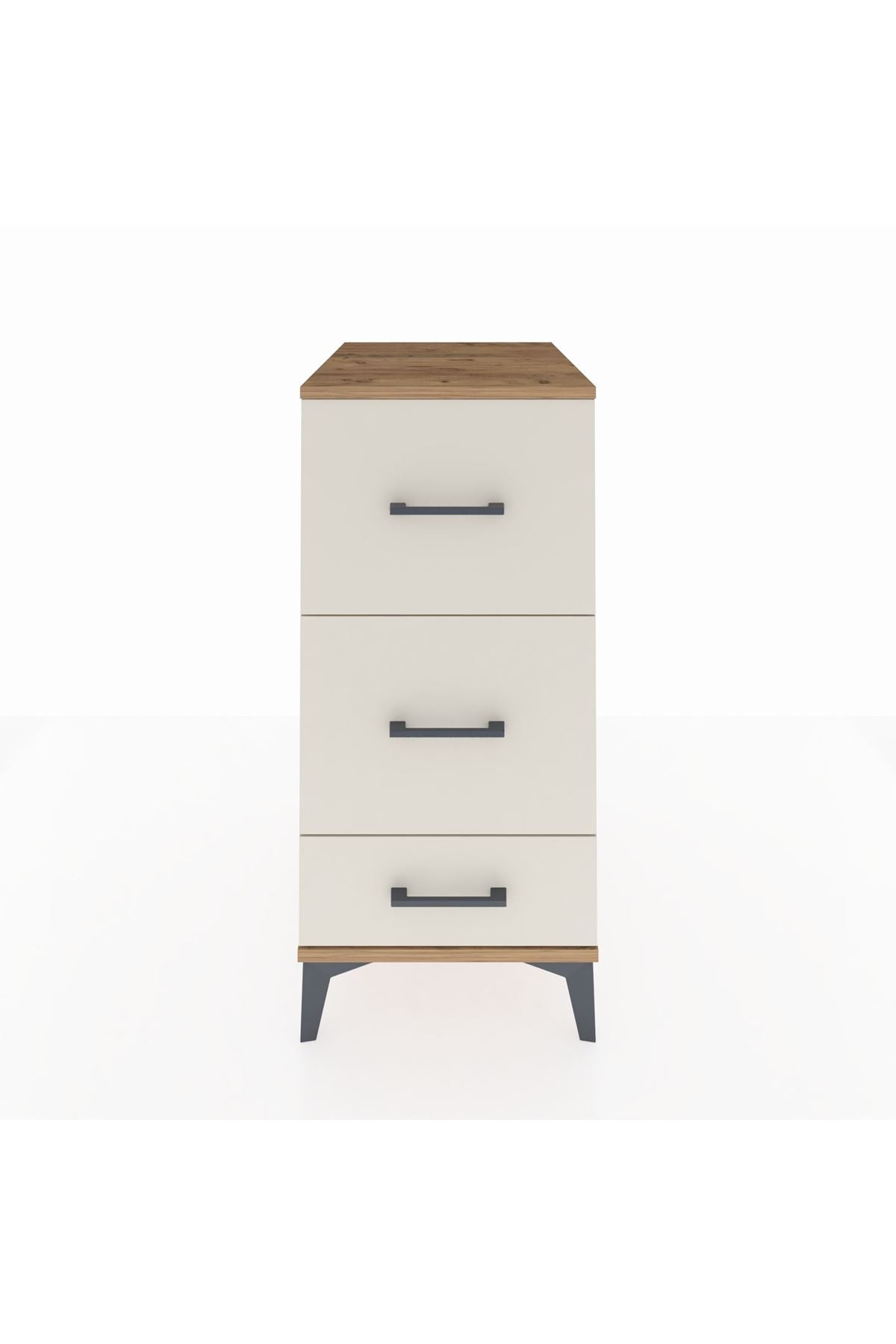 Kronos Komodin 3 Çekmeceli 44x59x96 Çam-Aytaşı