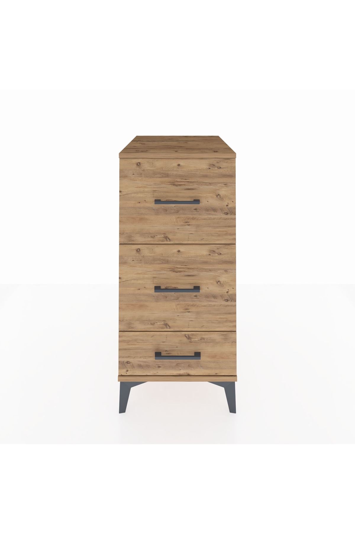 Kronos Komodin 3 Çekmeceli 44x59x96 Çam-Çam