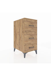 Kronos Komodin 3 Çekmeceli 44x59x96 Çam-Çam