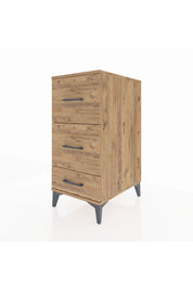 Kronos Komodin 3 Çekmeceli 44x59x96 Çam-Çam