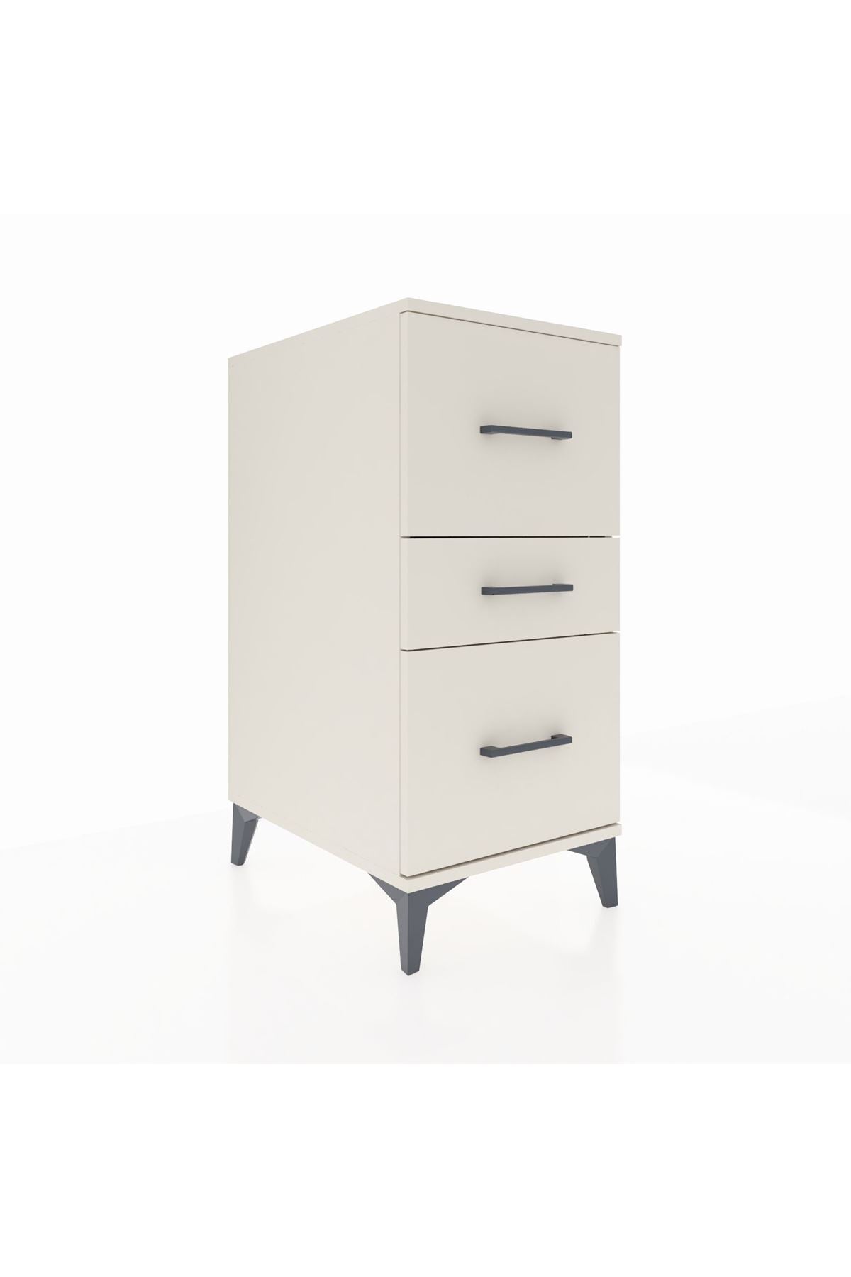 Kronos Komodin 3 Çekmeceli 44x59x96 Aytaşı-Aytaşı