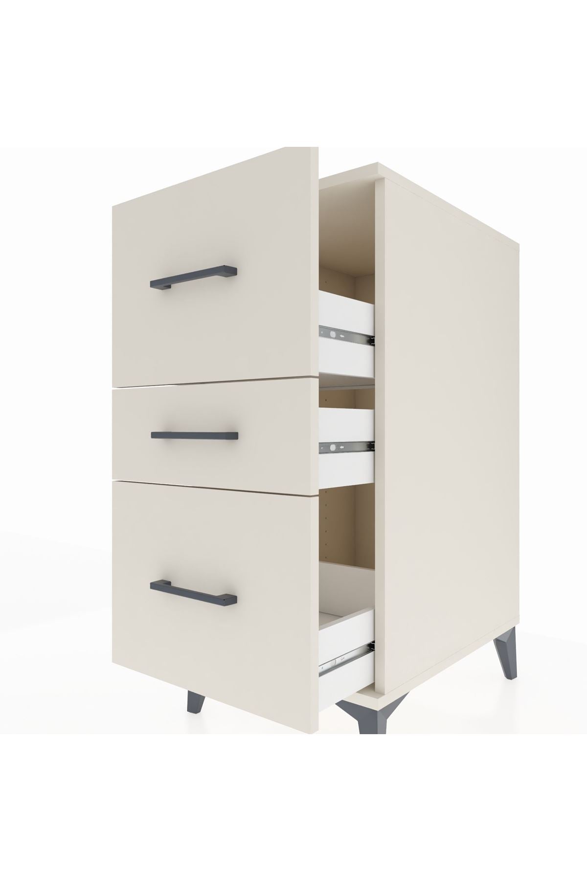Kronos Komodin 3 Çekmeceli 44x59x96 Aytaşı-Aytaşı