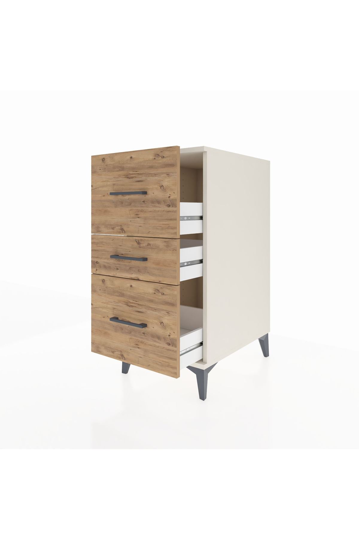 Kronos Komodin 3 Çekmeceli 44x59x96 Aytaşı-Çam