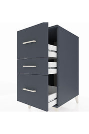 Kronos Komodin 3 Çekmeceli 44x59x96 Antrasit-Antrasit