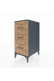 Kronos Komodin 3 Çekmeceli 44x59x96 Antrasit-Çam