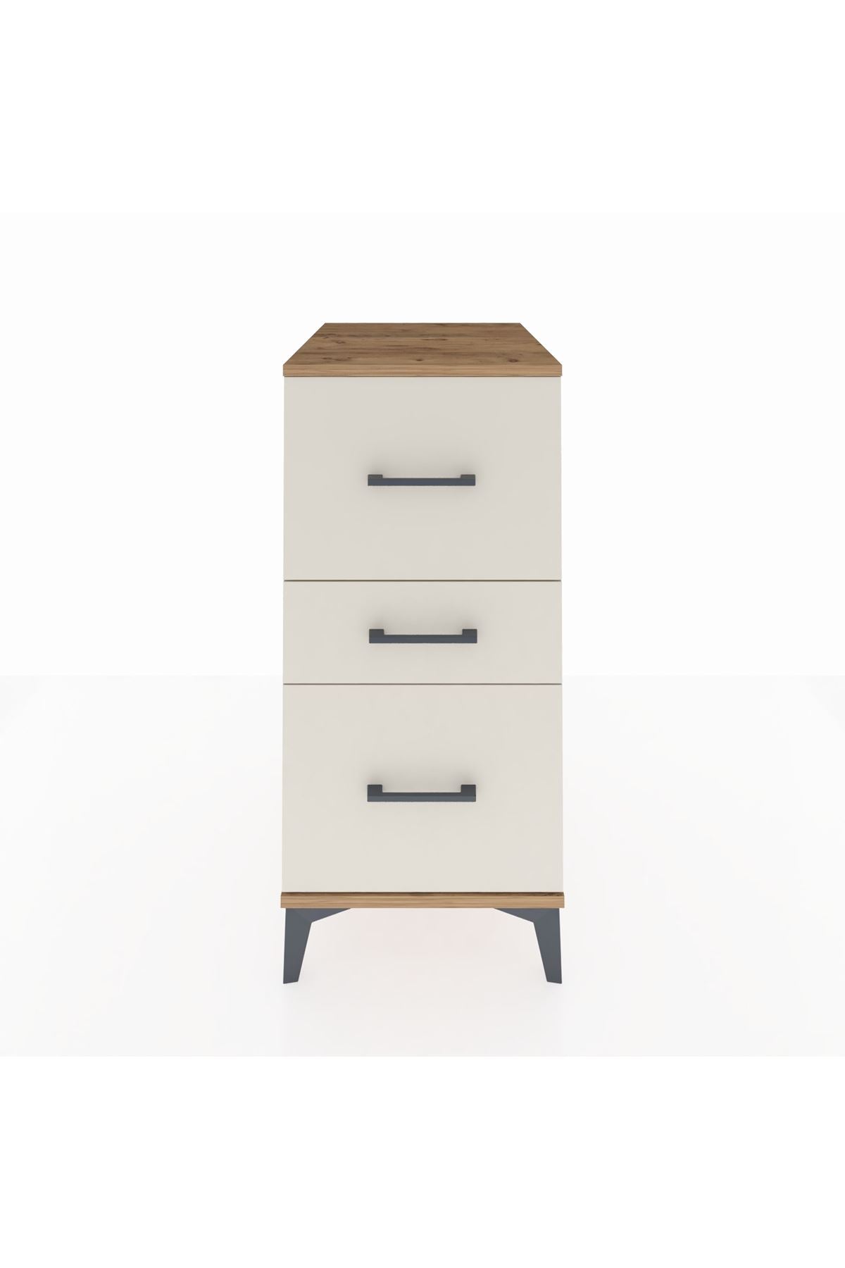 Kronos Komodin 3 Çekmeceli 44x59x96 Çam-Aytaşı