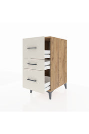 Kronos Komodin 3 Çekmeceli 44x59x96 Çam-Aytaşı