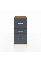 Kronos Komodin 3 Çekmeceli 44x59x96 Çam-Antrasit