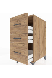 Kronos Komodin 3 Çekmeceli 44x59x96 Çam-Çam