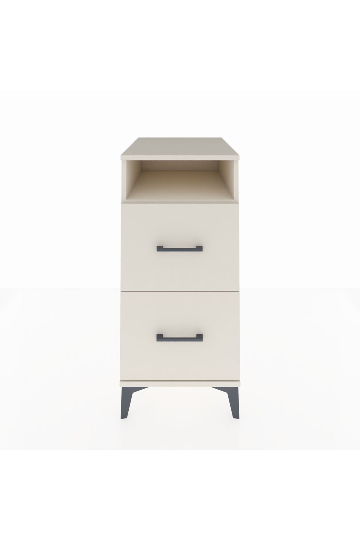 Kronos Komodin Tek Raflı 2 Çekmeceli 44x59x96 Aytaşı-Aytaşı