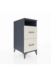 Kronos Komodin Tek Raflı 2 Çekmeceli 44x59x96 Antrasit-Aytaşı