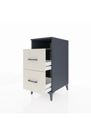 Kronos Komodin Tek Raflı 2 Çekmeceli 44x59x96 Antrasit-Aytaşı