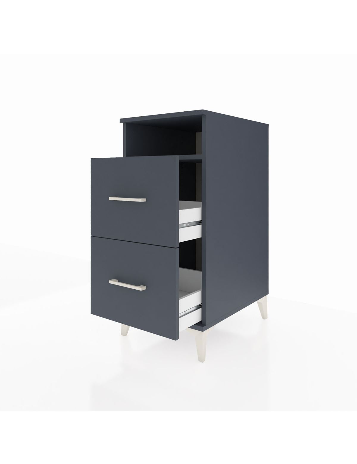 Kronos Komodin Tek Raflı 2 Çekmeceli 44x59x96 - S75M014V5C