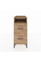 Kronos Komodin Tek Raflı 2 Çekmeceli 44x59x96 Çam-Çam