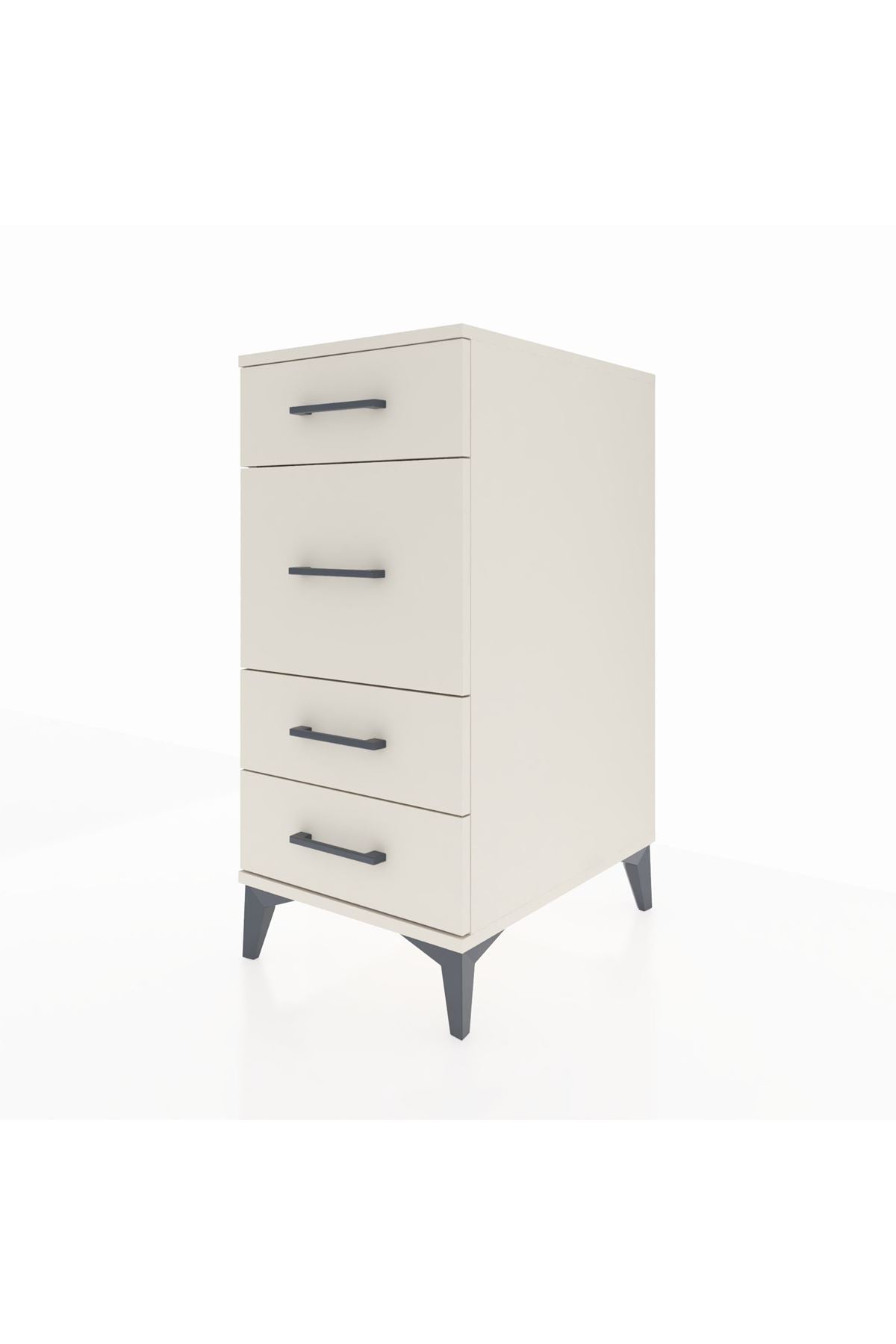 Kronos Komodin 4 Çekmeceli 44x59x96 Aytaşı-Aytaşı