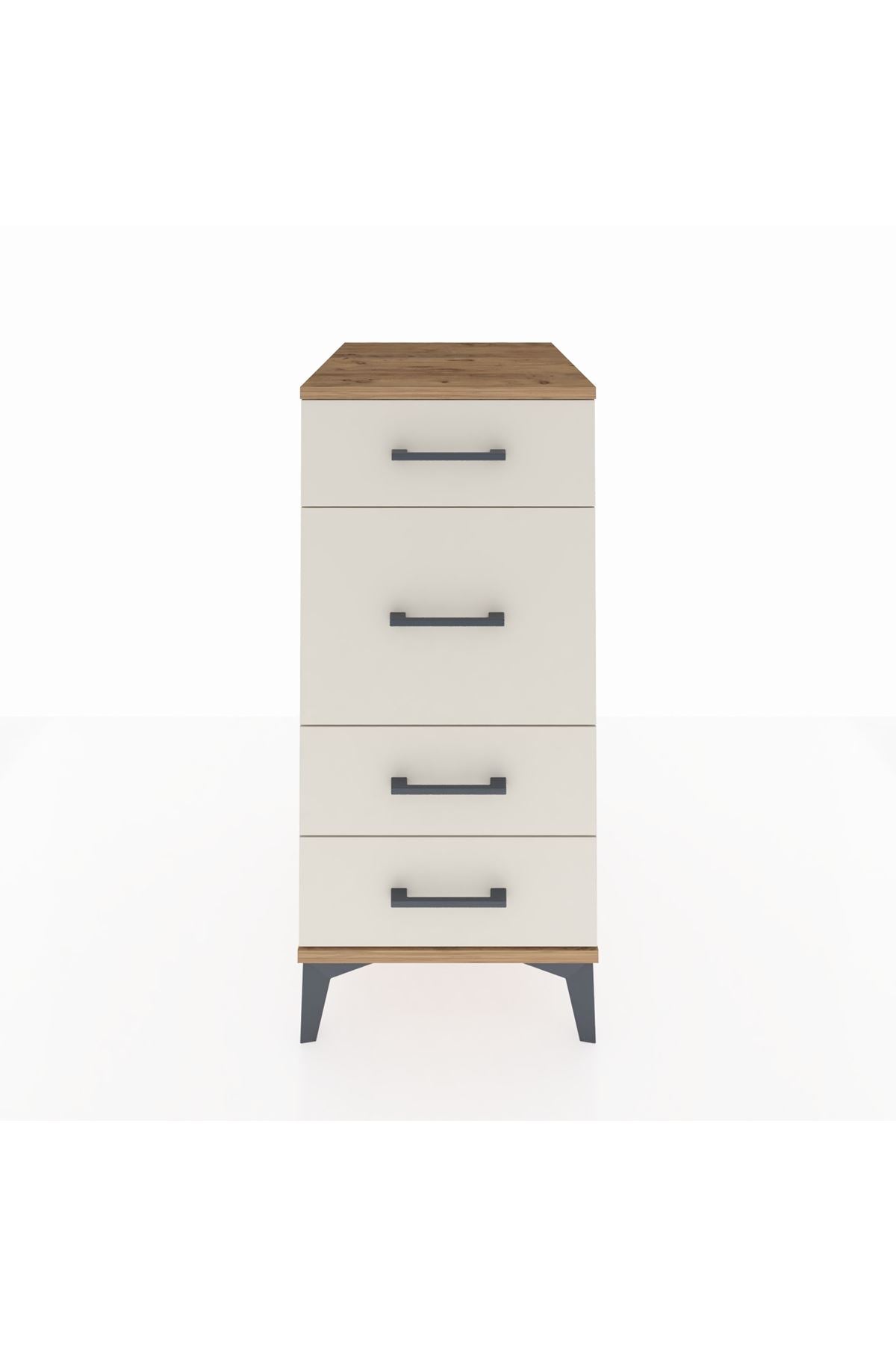 Kronos Komodin 4 Çekmeceli 44x59x96 Çam-Aytaşı