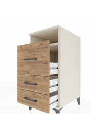 Kronos Komodin Tek Raflı 3 Çekmeceli 44x59x96 Aytaşı-Çam