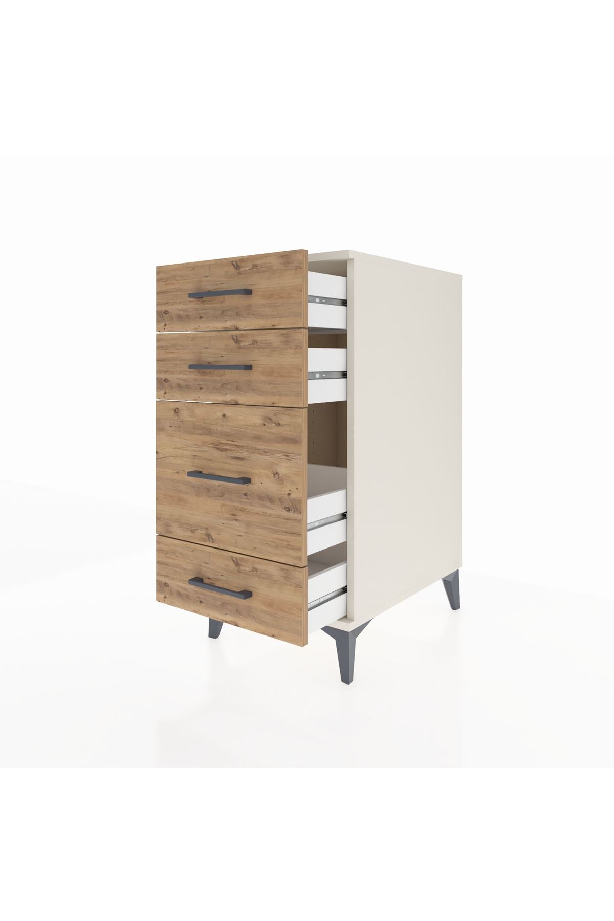 Kronos Komodin 4 Çekmeceli 44x59x96 Aytaşı-Çam