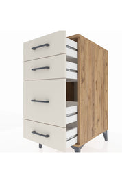 Kronos Komodin 4 Çekmeceli 44x59x96 Çam-Aytaşı